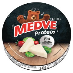 Medve Protein, fitt natúr kenhető, félzsíros ömlesztett sajt 8 x 17,5 g (140 g)