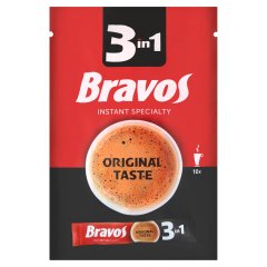 Bravos 3in1 instant, azonnal oldódó kávéspecialitás 10 x 17 g (170 g)