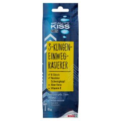 Beauty Kiss Men 3-pengés eldobható férfi borotva 8 db
