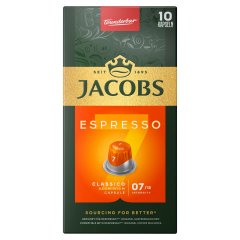Jacobs Espresso Classico őrölt-pörkölt kávé kapszulában 10 db 52 g